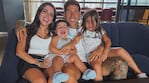 Valu Cervantes y Enzo Fernández con sus hijos. Foto: Instagram @valucervantes