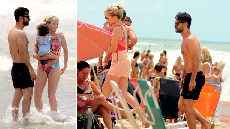¡Vamos a la playa! Las fotos Brenda Gandini, Gonzalo Heredia y su hija Alfonsina a orillas del Mar