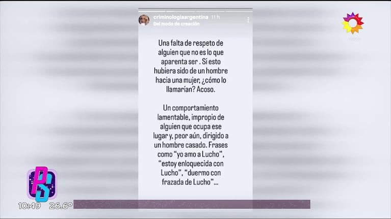 Vanesa Carone contra la Sole en Instagram (Foto: redes sociales).