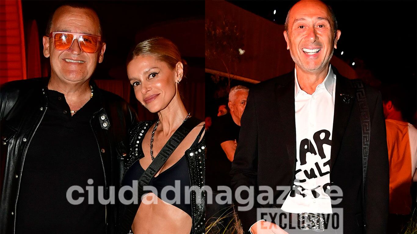 Vanina Escudero, Álvaro Navia y Claudio Cosano en la inauguración de un restaurante en Palermo (Fotos: RS Fotos).