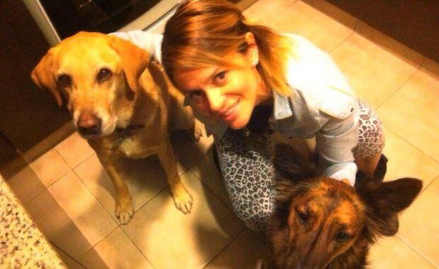 Vanina Escudero junto a Domi y Haina (Foto: Twitter).  