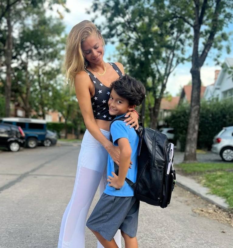 Vanina Escudero y su hijo Benicio (Instagram)