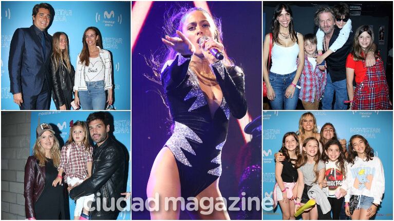 Varios famosos en el show de Tini Stoessel (Fotos: Movilpress)