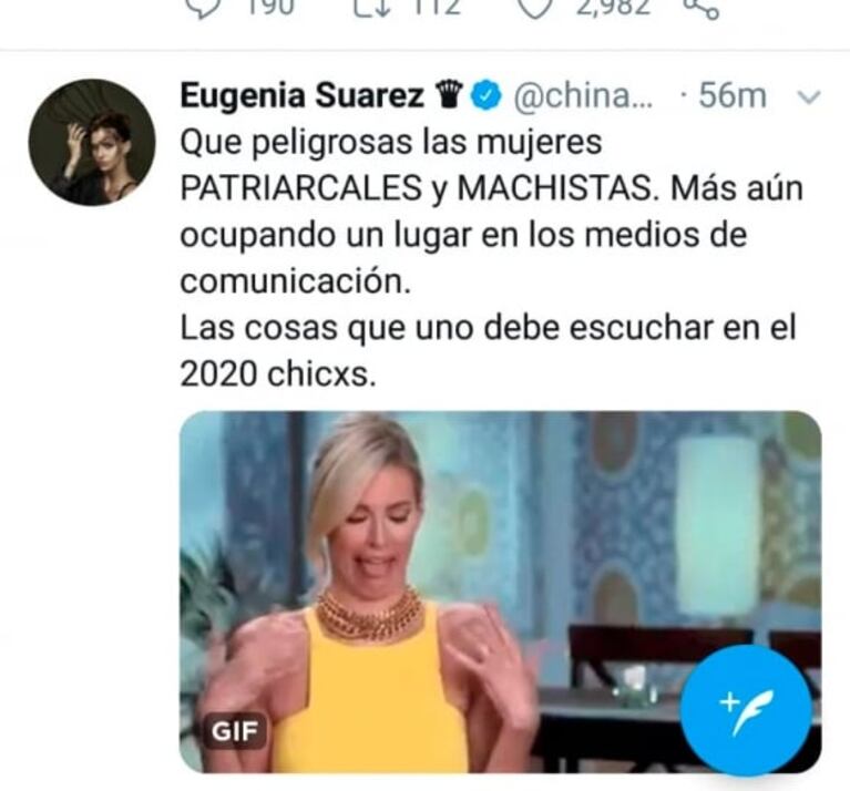 Vehemente defensa de Mariana Brey tras ser tildada de 'machista' por la China Suárez: "Yo no tengo una mirada patriarcal"