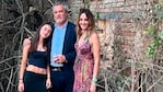 Vero Lozano, Corcho Rodríguez y Antonia, la hija de la pareja, en Mogliano. Foto: Instagram.