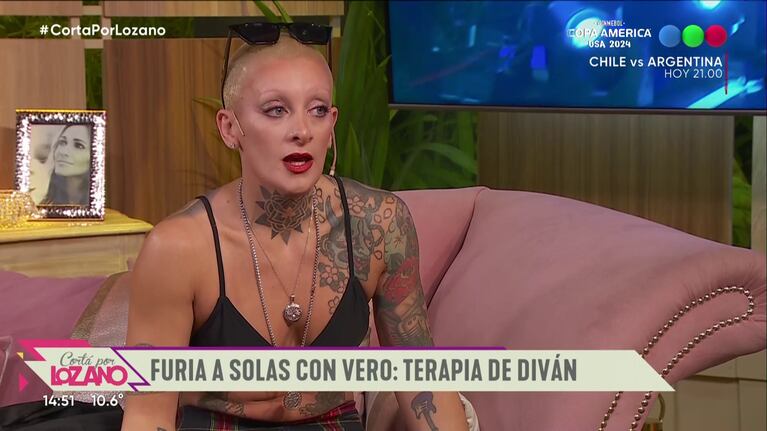 Vero Lozano ubicó en vivo a Furia.