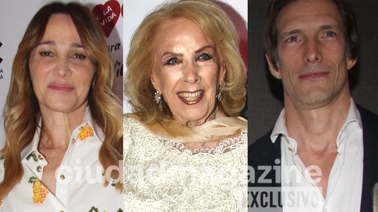 Verónica Lozano, Mirtha Legrand e Iván de Pineda en la noche porteña (Fotos: Movilpress).