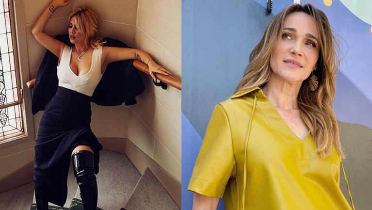 Verónica Lozano y Wanda Nara (Fotos: captura Instagram)