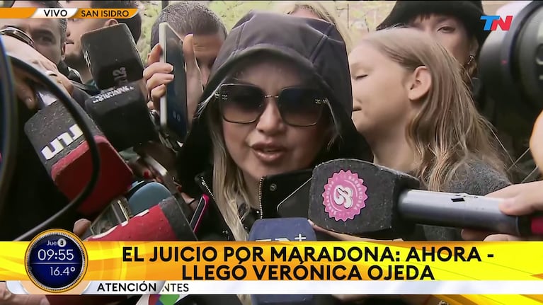 Verónica Ojeda habló del juicio por la muerte de Diego Maradona (Foto: captura de TN).