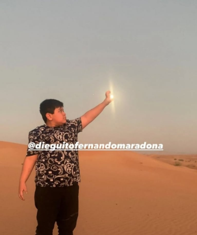 Verónica Ojeda mostró la emoción de Dieguito Fernando al conocer Dubai