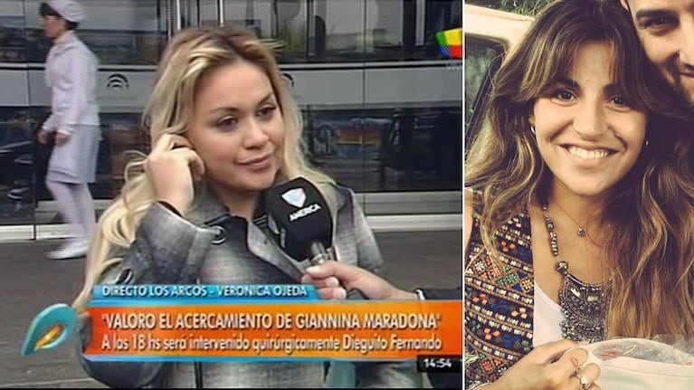 Verónica Ojeda reconoció el gesto de Gianinna Maradona 