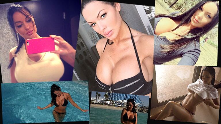 Veronika Black: las fotos más sexies de la doble hot de Angelina Jolie. (Foto: Instagram)
