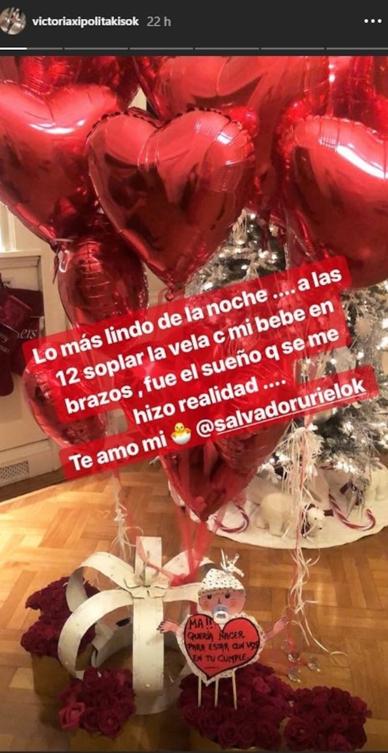 Vicky Xipolitakis celebró su cumpleaños junto a su bebé y Javier Naselli, pero... ¿hay reconciliación?