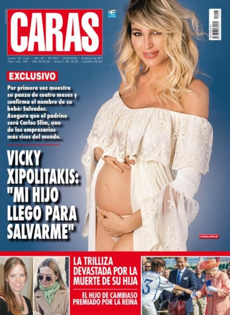 Vicky Xipolitakis eligió como padrino de su hijo al hombre ¡más rico de Latinoamérica!