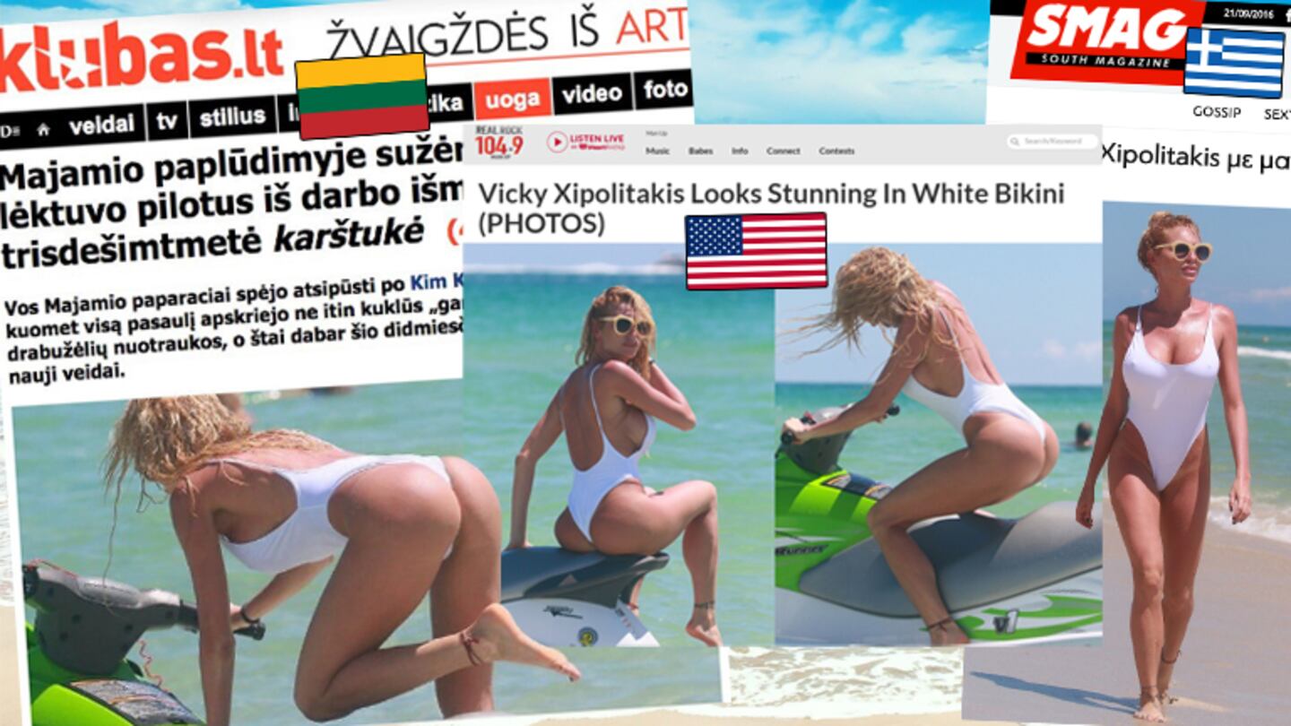 Vicky Xipolitakis, hot en Miami.