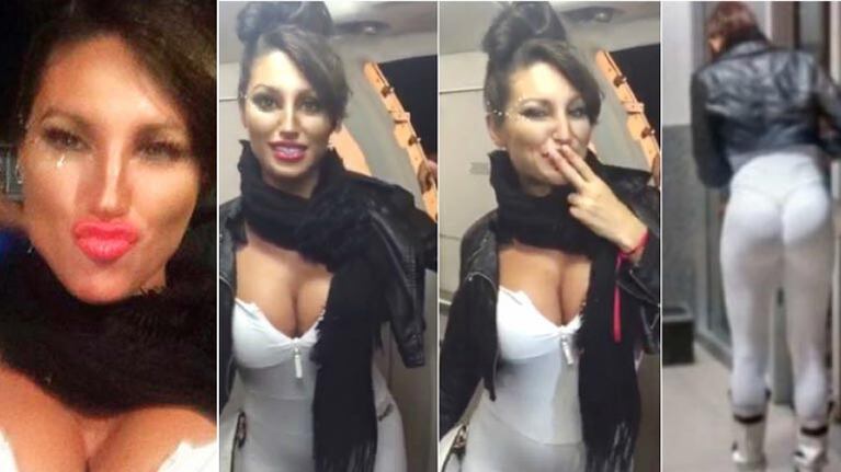 Vicky Xipolitakis planea denunciar a los pilotos por acoso sexual. Fotos: Twitter.