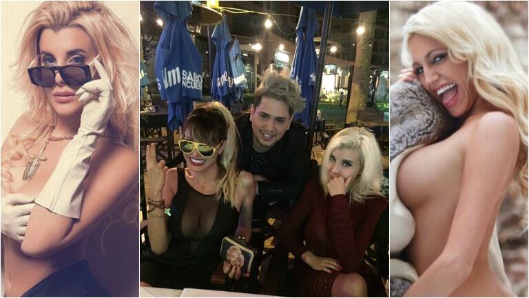 Vicky Xipolitakis y Charlotte Caniggia, juntas en una fiesta. Foto: Twitter/ Web