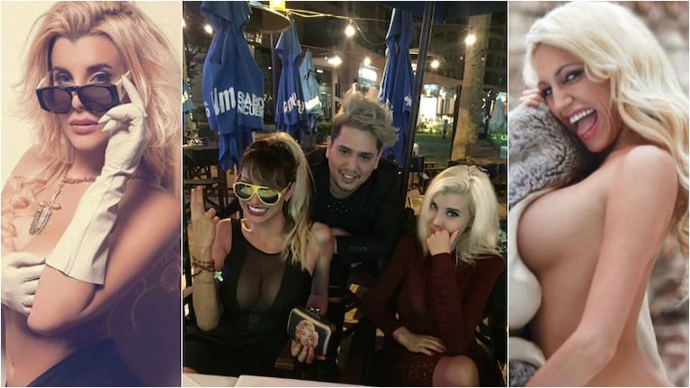 Vicky Xipolitakis y Charlotte Caniggia, juntas en una fiesta. Foto: Twitter/ Web