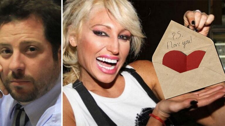 Vicky Xipolitakis y la carta que le envió su novio, José Ottavis. Fotos: Web.