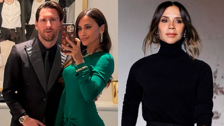 Victoria elogió el look de Antonela. Foto: IG | antonelaroccuzzo | victoriabeckham