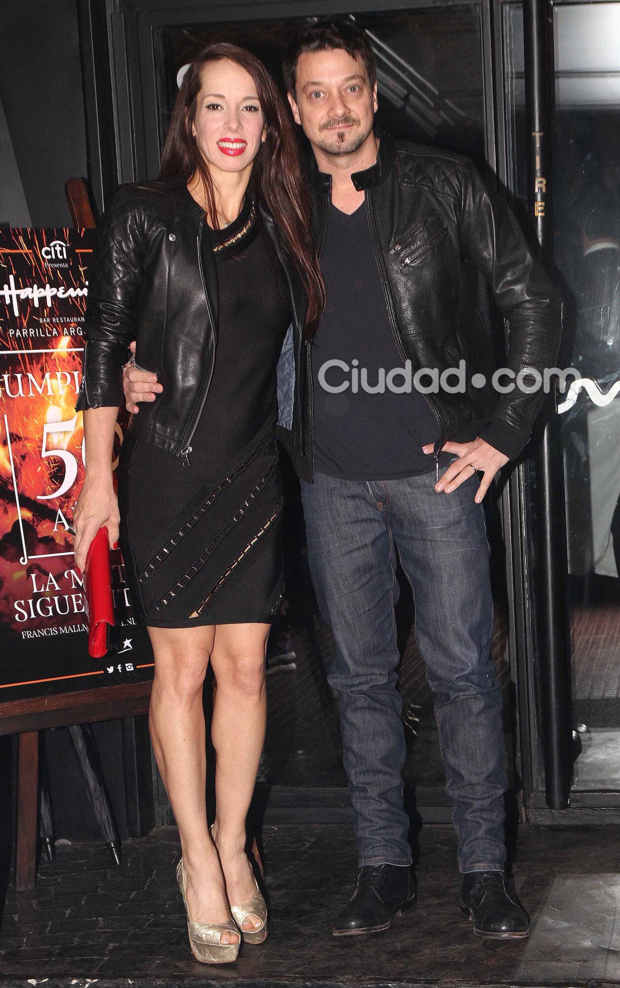 Victoria Onetto y su marido, Juan Blas Caballero (Fotos: Movilpress). 