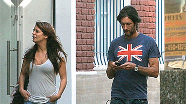 Victoria Rodríguez y Eduardo Celasco, casi dos años atrás cuando lo encontraron los paparazzis (Foto: Web).