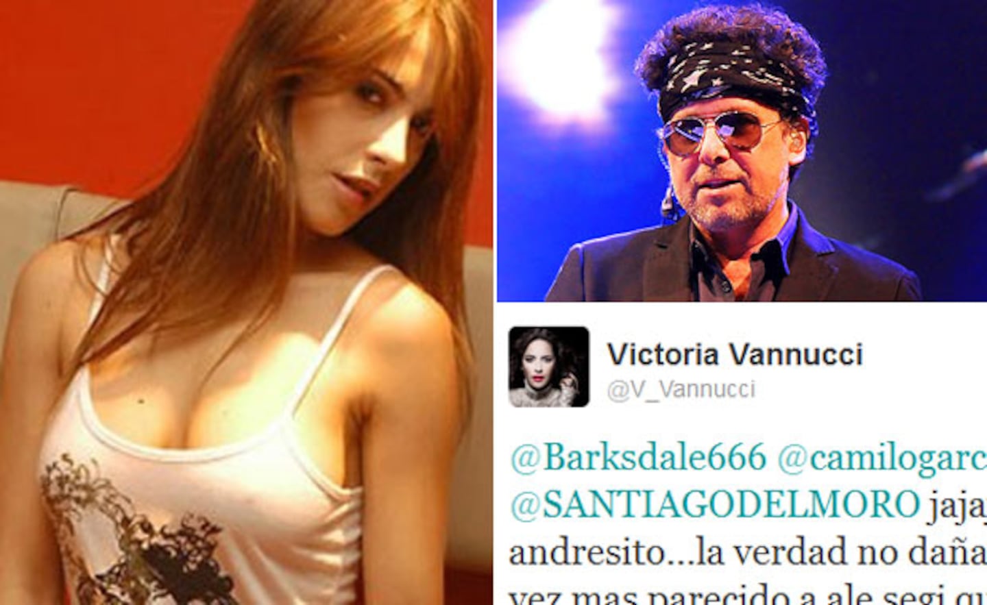 Victoria Vannucci sigue la pelea 2.0 con Andrés Calamaro. (Fotos: Web)