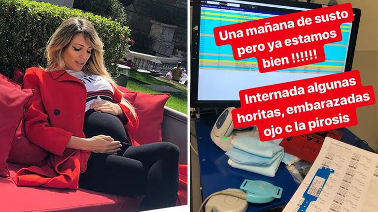Victoria Xipolitakis estuvo internada por una horas: Embarazadas, ojo con la pirosis