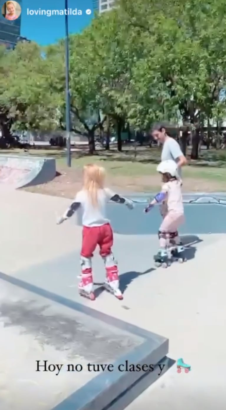 Video: así es el entrenamiento extremo de Matilda, la hija de Luciana Salazar, al aire libre