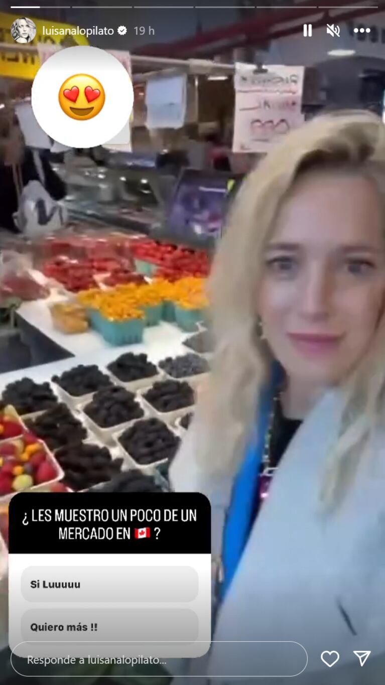 Video: así es el mercado de Vancouver donde Luisana Lopilato hace sus compras de la semana