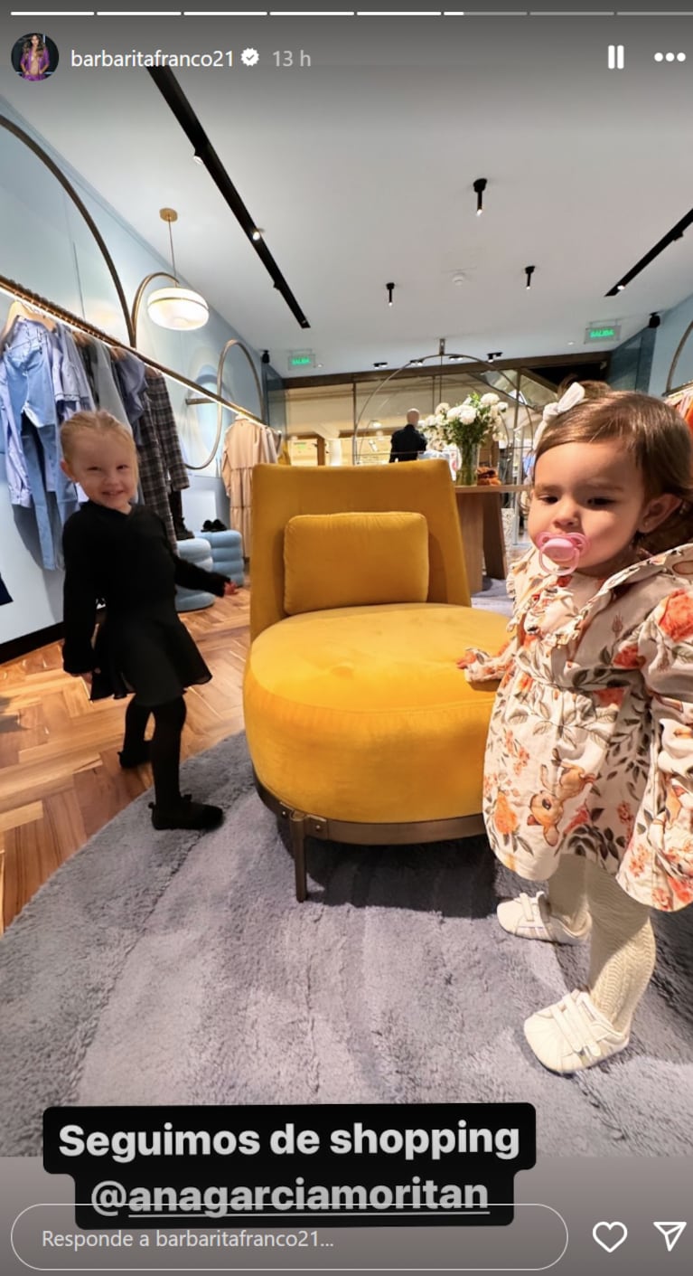 Video: así fue la salida al shopping de Sarah Burlando y Ana García Moritán 