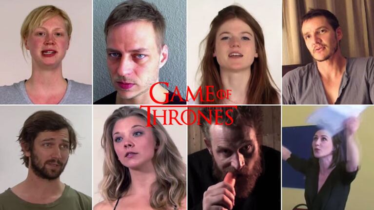 ¡Video furor! Mirá el casting de los actores de Game of Thrones. (Foto: captura)