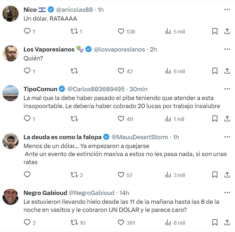 Video: Juana Repetto se quejó por el precio del hielo en un parador y le llovieron críticas en las redes