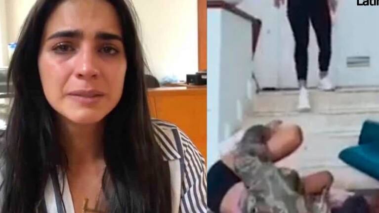 Viral: una influencer fitness se cayó de la escalera mientras daba una clase en vivo
