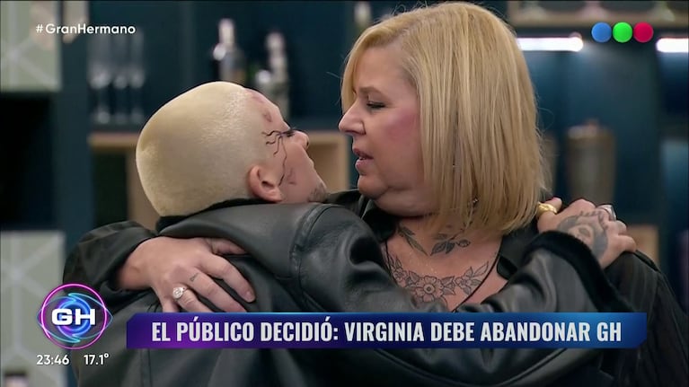 Virginia Demo y Furia en Gran Hermano. Foto: Captura Telefe.