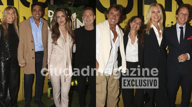 Virginia Elizalde, Coco Fernández, Rocío Robles, Adrián Suar, Gustavo Bermúdez, Verónica Varano, Valeria Mazza y Alejandro Gravier. Fotos: Movilpress