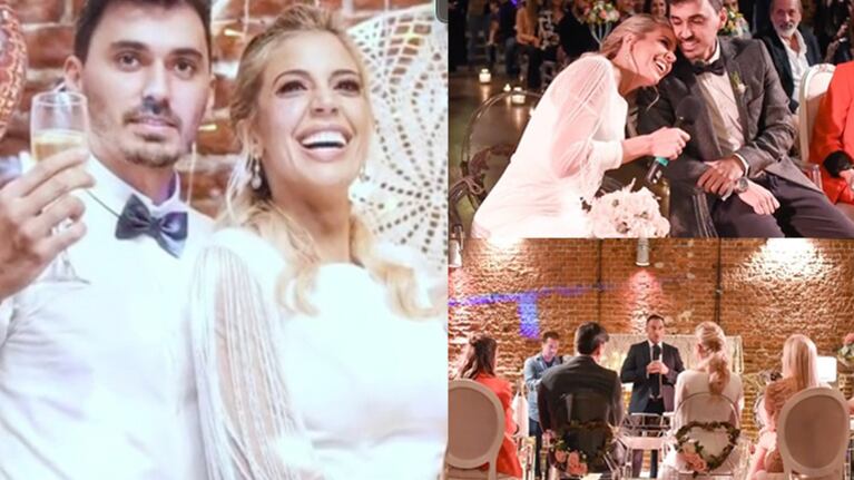 Virginia Gallardo rememoró su boda con Martín Rojas.