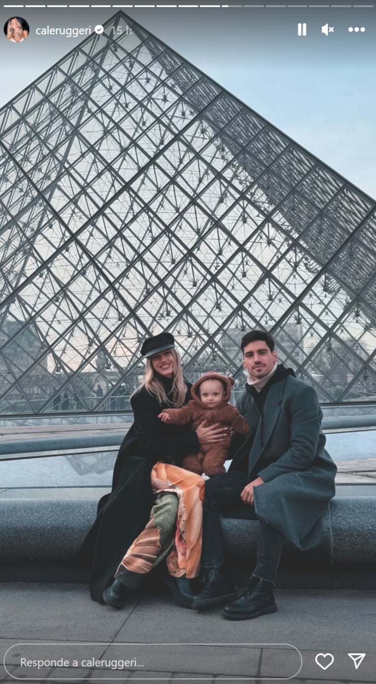Vita, la hija de Cande Ruggeri, se vistió de osita para pasear por París: el video más tierno