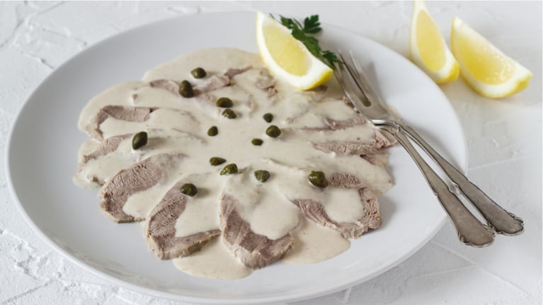 Vitel toné, la receta infalible de Donato de Santis. Foto: Cucinare TV