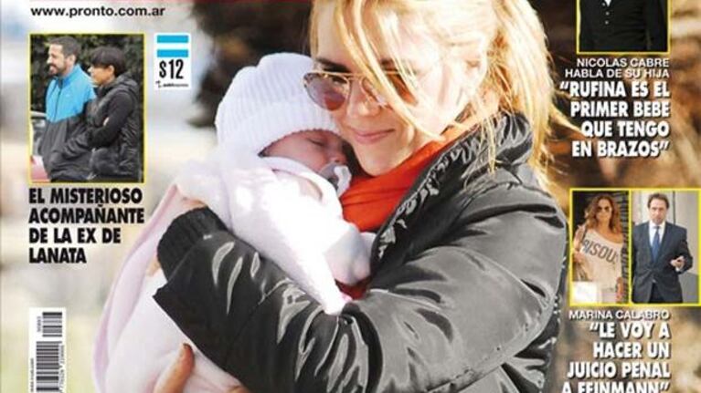 Viviana Canosa con Martina, su primera hija en Punta del Este. (Foto: Revista Pronto)