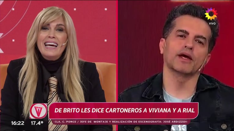 Viviana Canosa contra Ángel de Brito.
