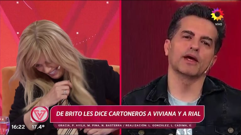 Viviana Canosa contra Ángel de Brito.