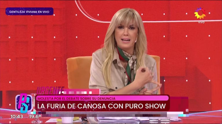 Viviana Canosa contra Puro Show (Foto: captura de eltrece).