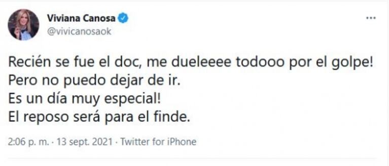 Viviana Canosa fue asaltada por un motochorro cuando iba al canal América: "Me duele todo por el golpe"