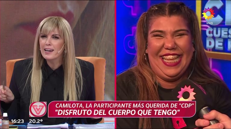 Viviana Canosa y Camila Deniz.