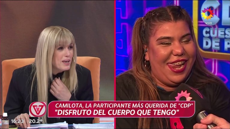 Viviana Canosa y Camila Deniz. (Foto: eltrece)