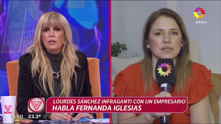 Viviana Canosa y Fernanda Iglesias (Foto: captura de eltrece).