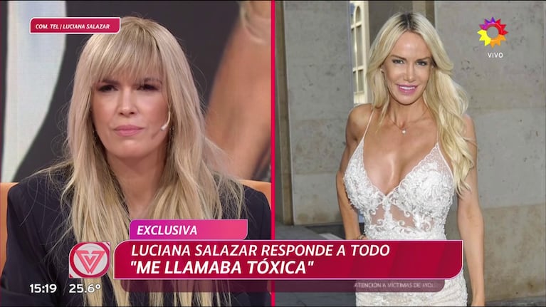 Viviana Canosa y Luciana Salazar (Foto: captura de eltrece).