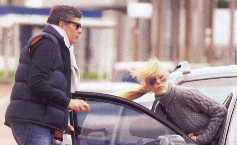 Viviana Canosa y su pareja paseando por Punta del Este (Foto: Revista Pronto)