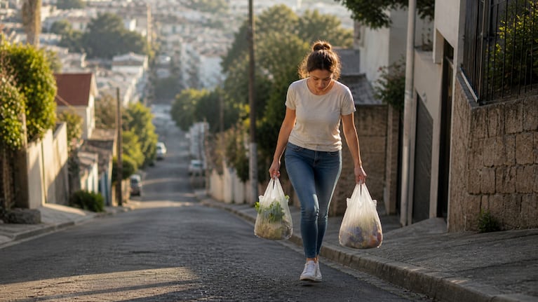Vivir en una calle con pendiente
